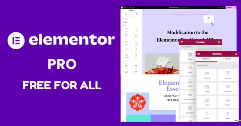Elementor Pro Free Download (Pro 4.1.3 + free 4.1.5 + Activator)