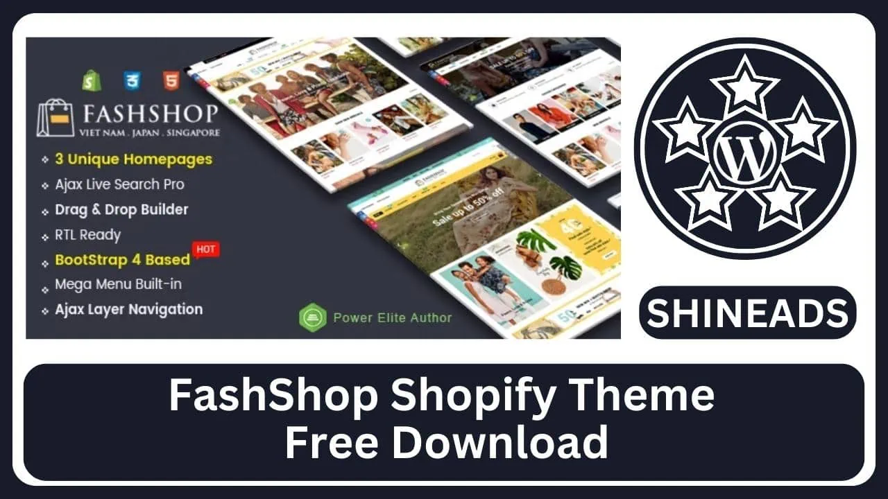 FashShop Shopify Theme Free Download v1.0.0