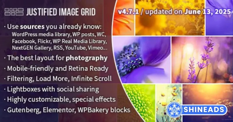 Justified Image Grid Plugin Free Download v5.0.0
