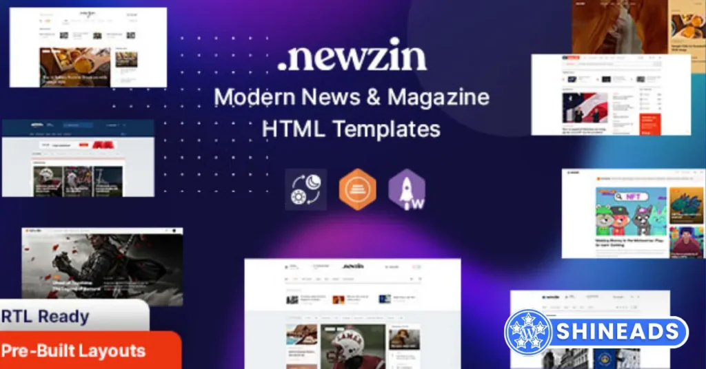 Newzin - Magazine & Newspaper HTML Template