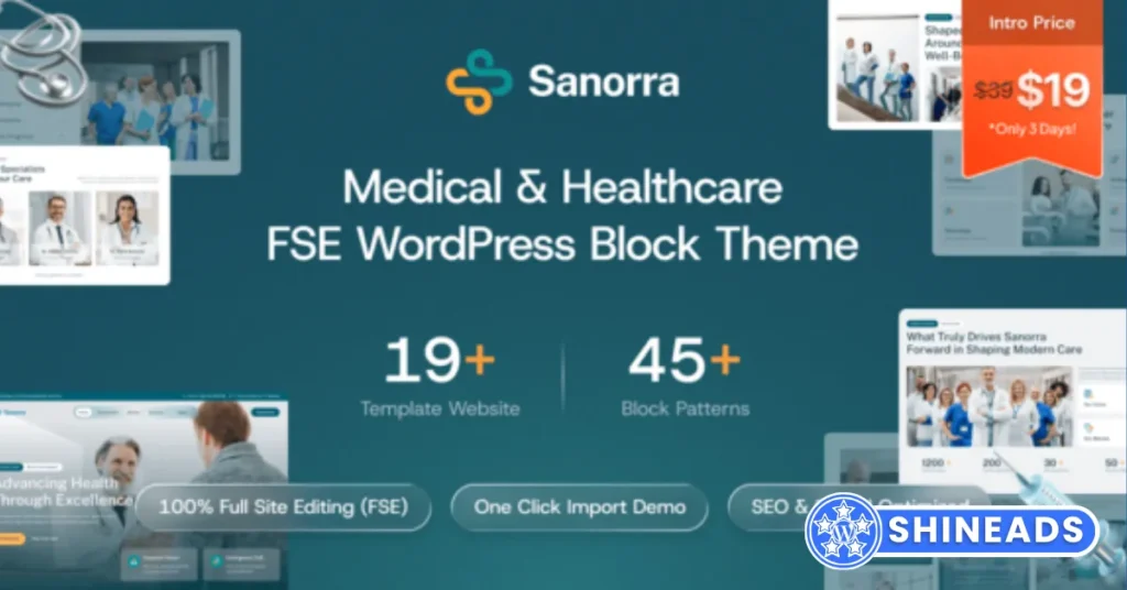 Sanorra - Medical & Healthcare FSE WordPress Block Theme
