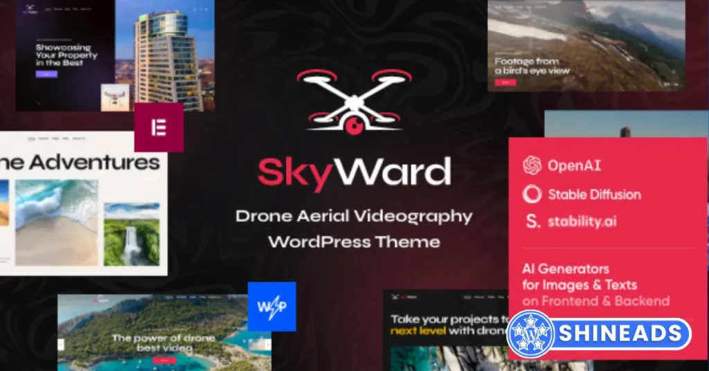 Skyward - Drone Aerial Videography WordPress Theme