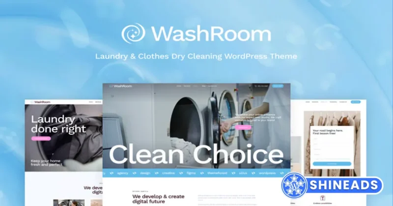 Washroom – Laundry & Clothes Dry Cleaning WordPress Theme Free Download 1.7.0